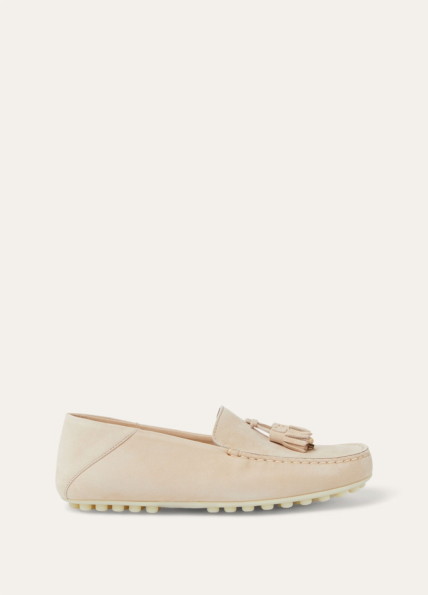 Mocassini Dot Sole Walk in Suède Cammello Chiaro Donna